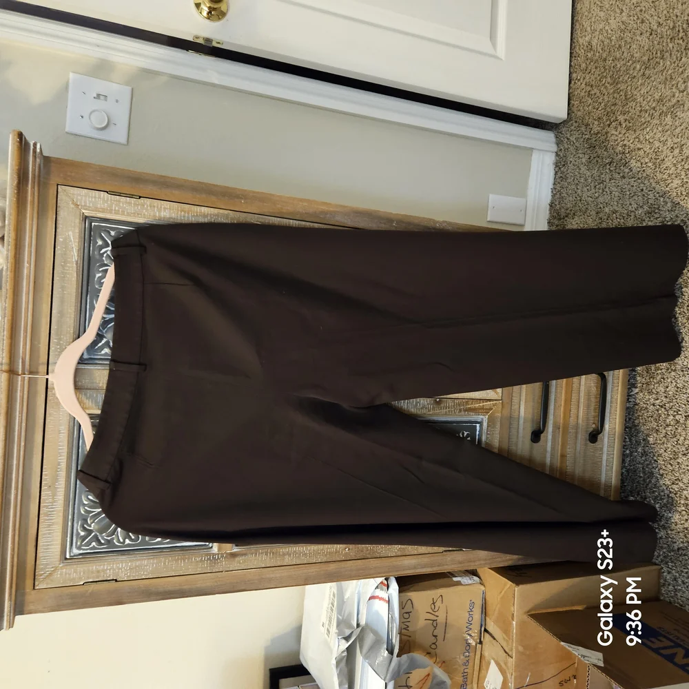 Lauren Ralph Lauren Brown Flare Pants - Picture 3 of 6